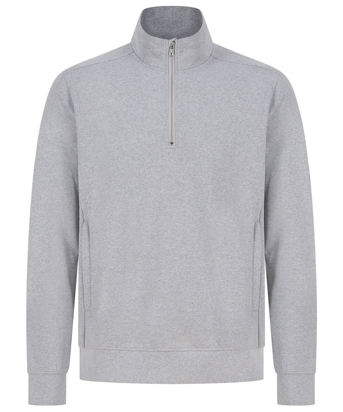Henbury Unisex sustainable ¼-zip sweatshirt