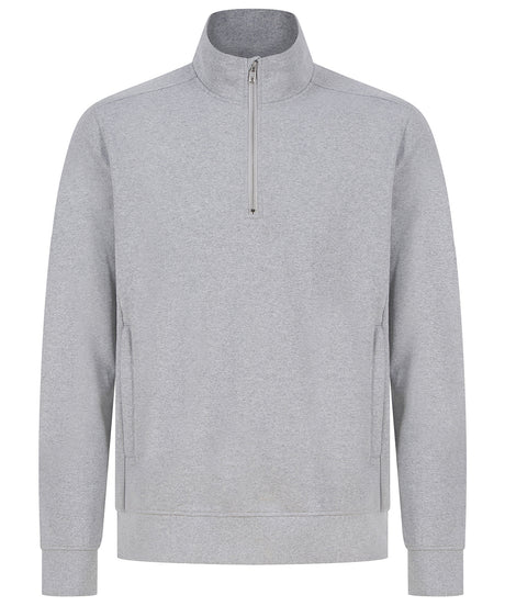 Henbury Unisex sustainable ¼-zip sweatshirt