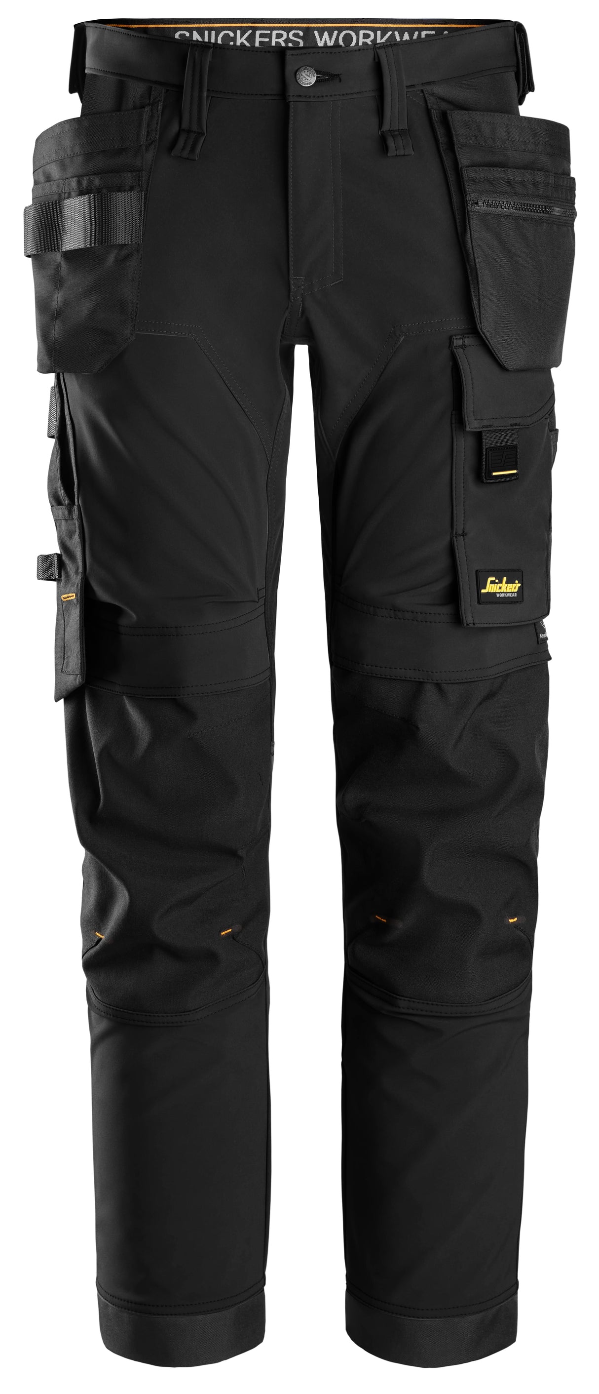 Snickers 6275 Allroundwork 4-Way Stretch Trousers Holster pocket Black\Black - Regular / 30 (44)