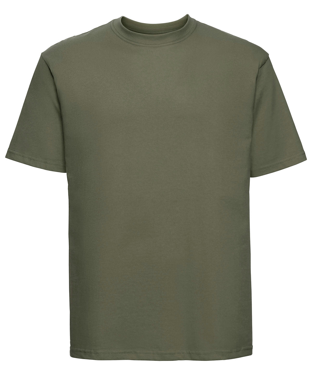 Russell Super Ringspun Classic T-Shirt Olive - XS - T-Shirts