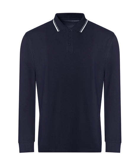 AWDis Long sleeve tipped 100 polo