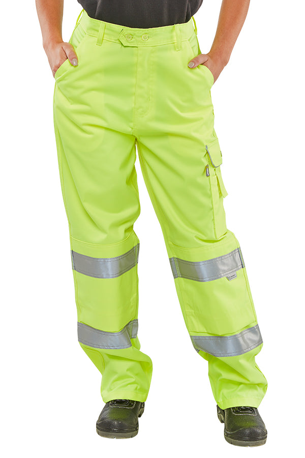 Beeswift Ladies En Iso 20471 Trouser Yellow