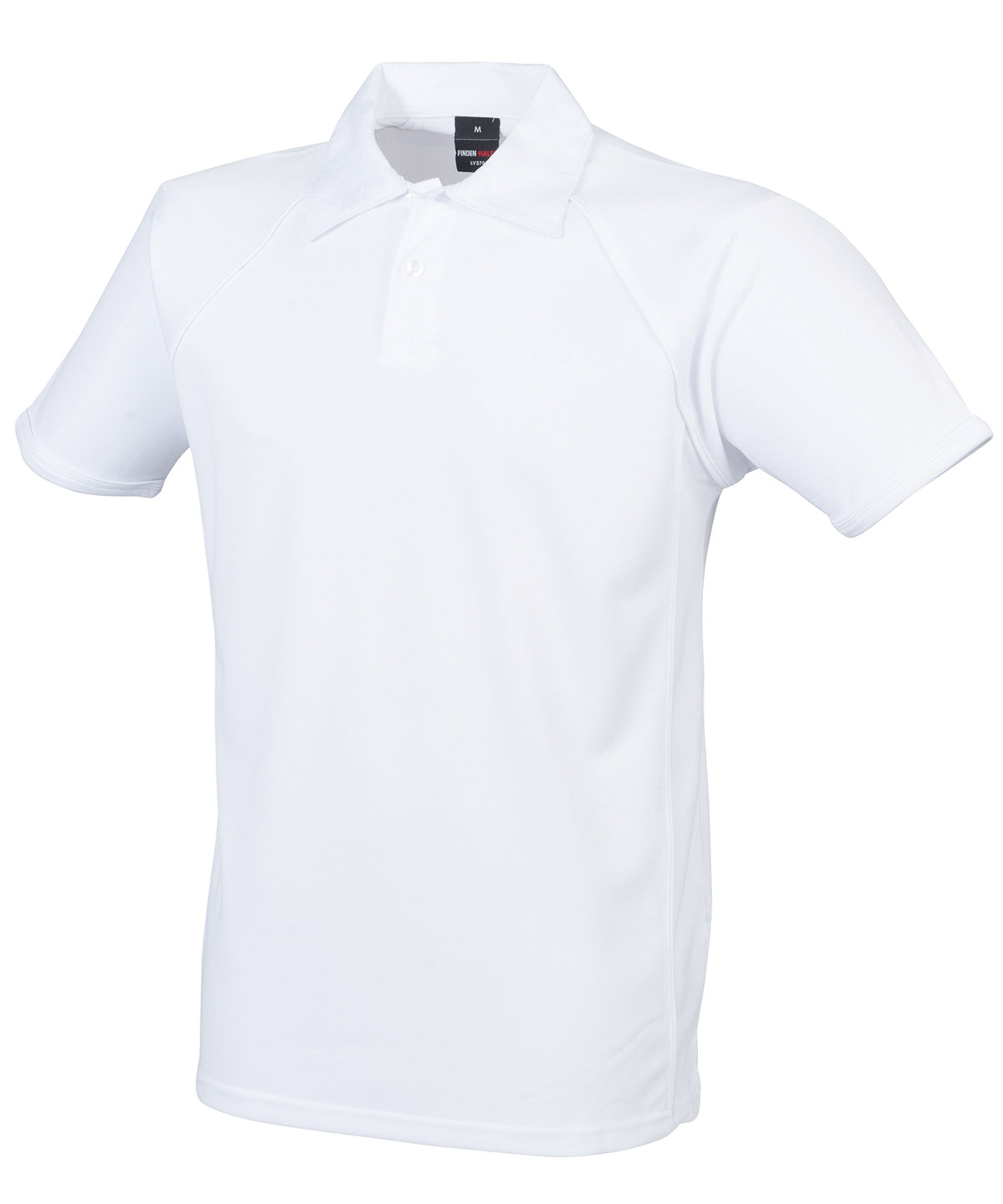 Finden & Hales Piped performance polo White/White - S - Polo Shirts