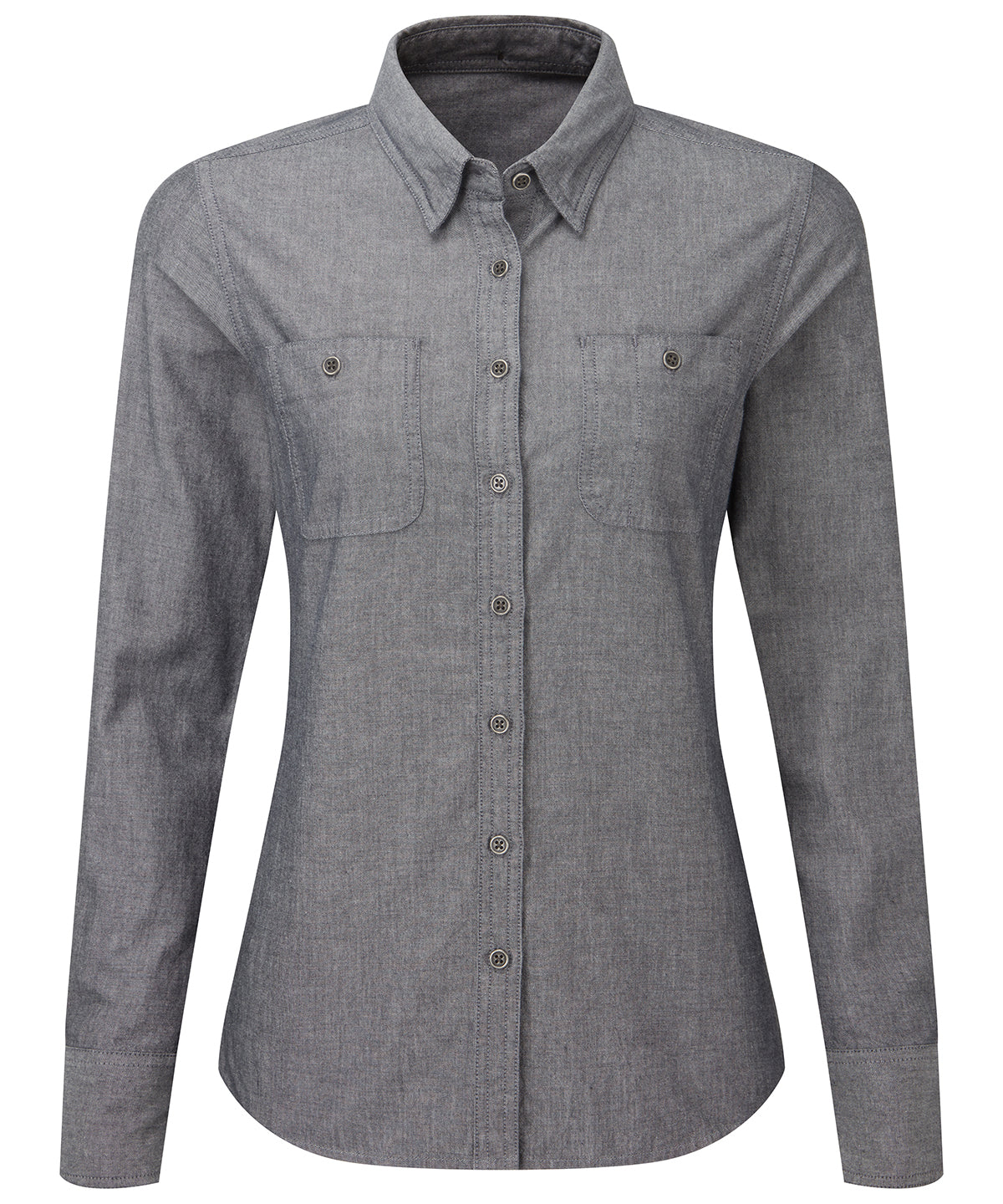 Premier Women’s Chambray shirt, organic and Fairtrade certified