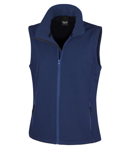 Result Womens printable softshell bodywarmer