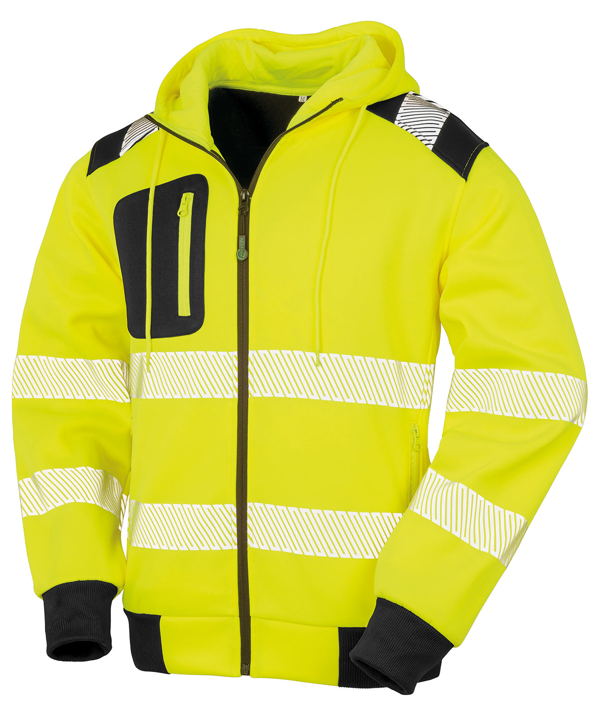 Result Recycled robust zipped safety hoodie