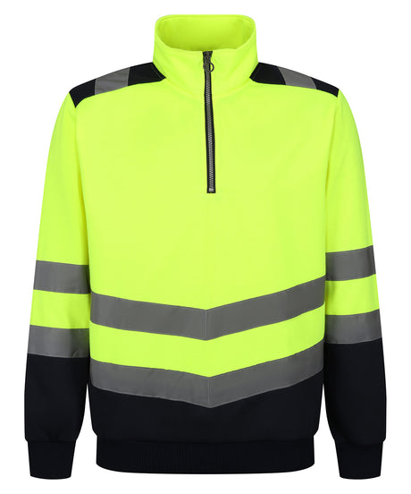 Regatta Pro hi-vis ¼-zip sweatshirt