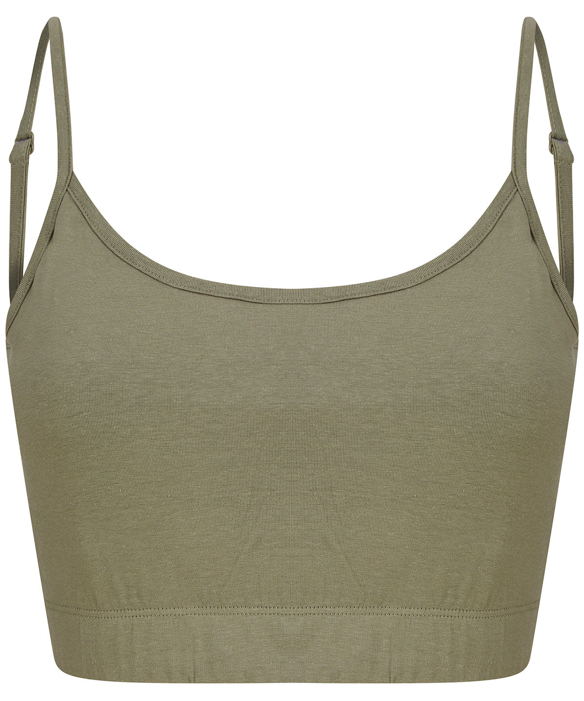 SF Womens Sustainable Fashion Cropped Cami Top With Adjustable Straps