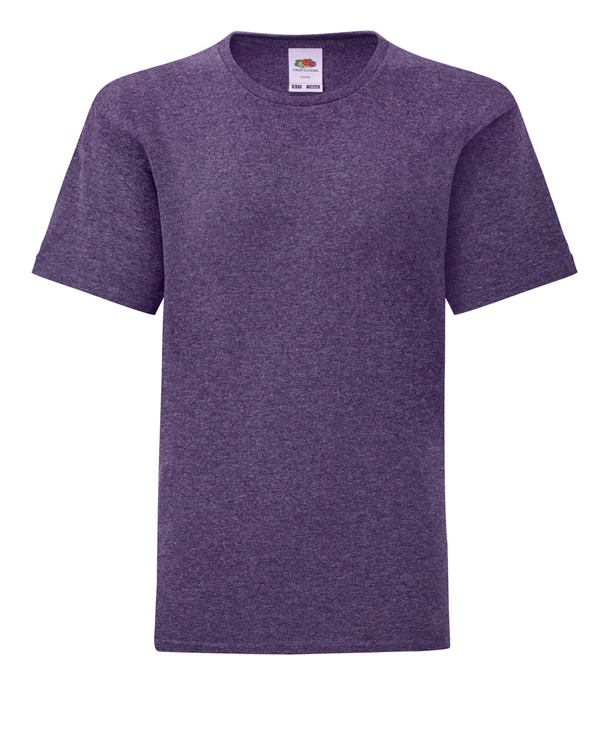 Fruit of the Loom Kids iconic 150 T Heather Purple - 3/4 Years - T-Shirts