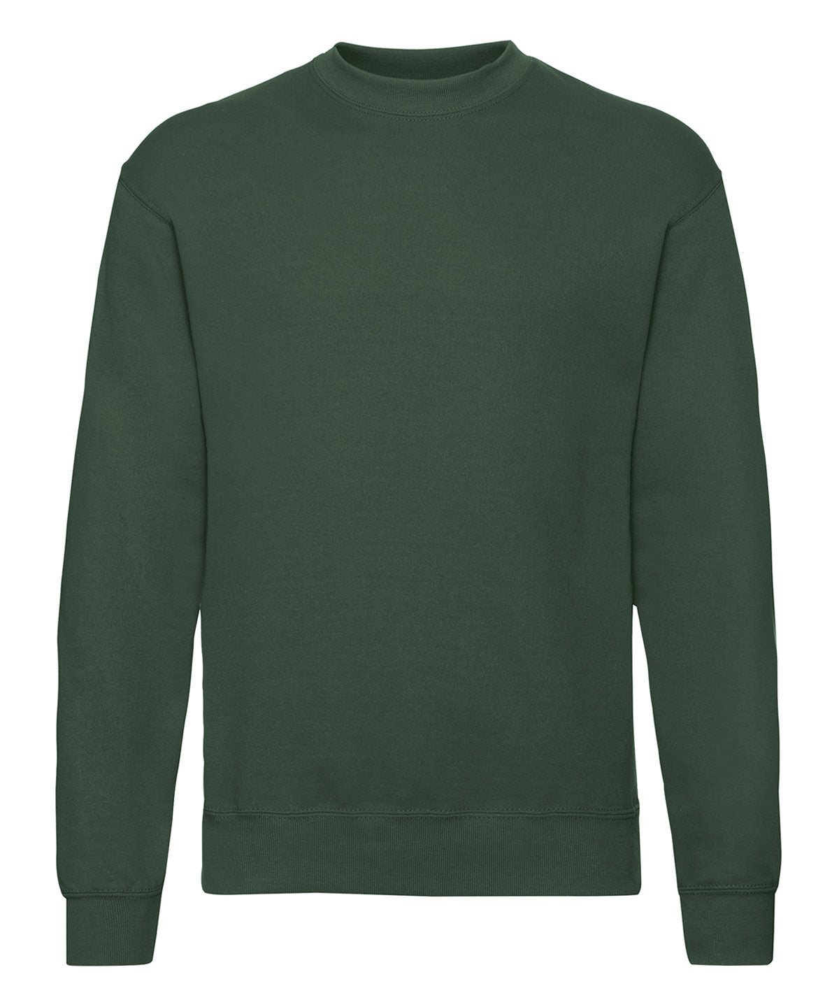 Fruit of the Loom Classic 80/20 set-in sweatshirt Bottle Green - S - Sweatshirts