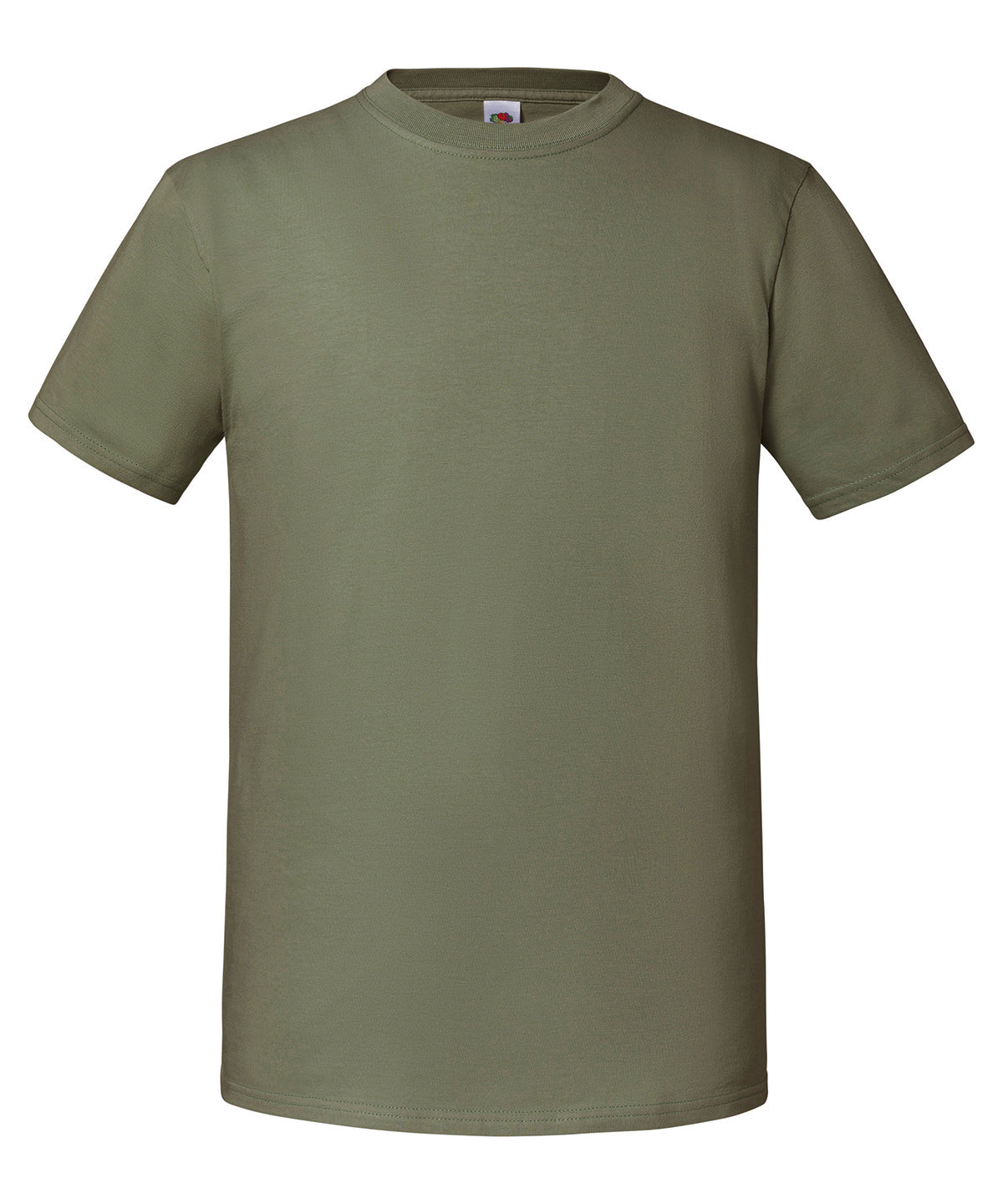 Fruit of the Loom Iconic 195 ringspun premium T Classic Olive - S - T-Shirts
