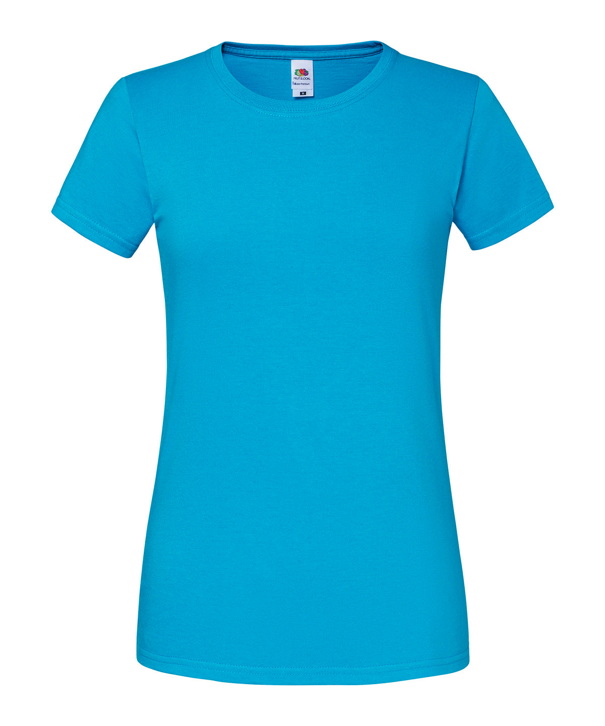Fruit of the Loom Womens Iconic 195 ringspun premium t-shirt Azure Blue