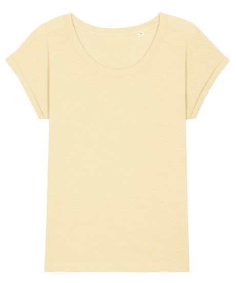 Stanley/Stella Womens Stella Rounders Slub Rolled Sleeve Slub T-Shirt