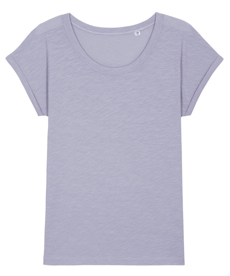 Stanley/Stella Womens Stella Rounders Slub Rolled Sleeve Slub T-Shirt