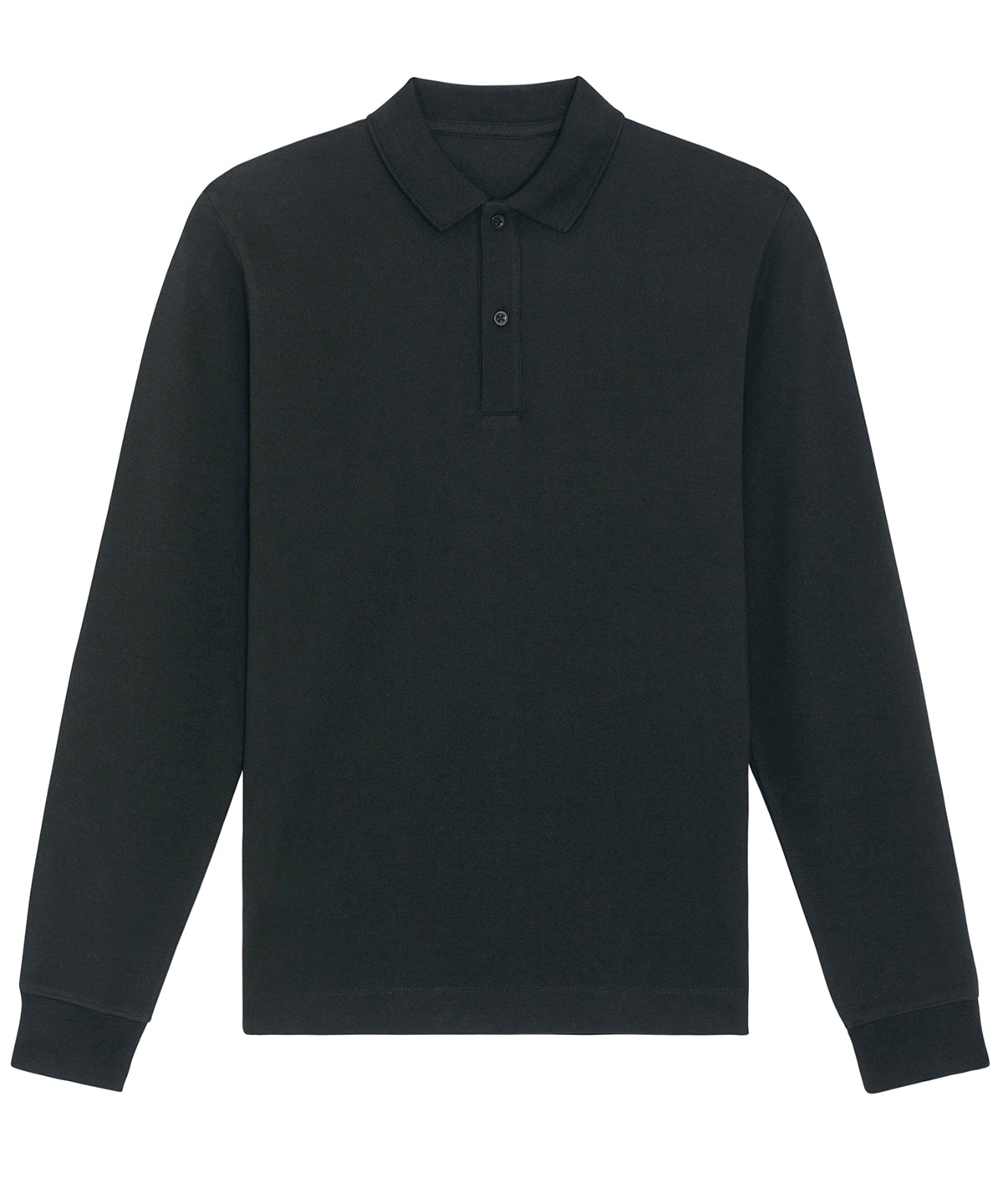 Stanley/Stella Prepster Long Sleeve Unisex Polo Black - XXS - Shirts