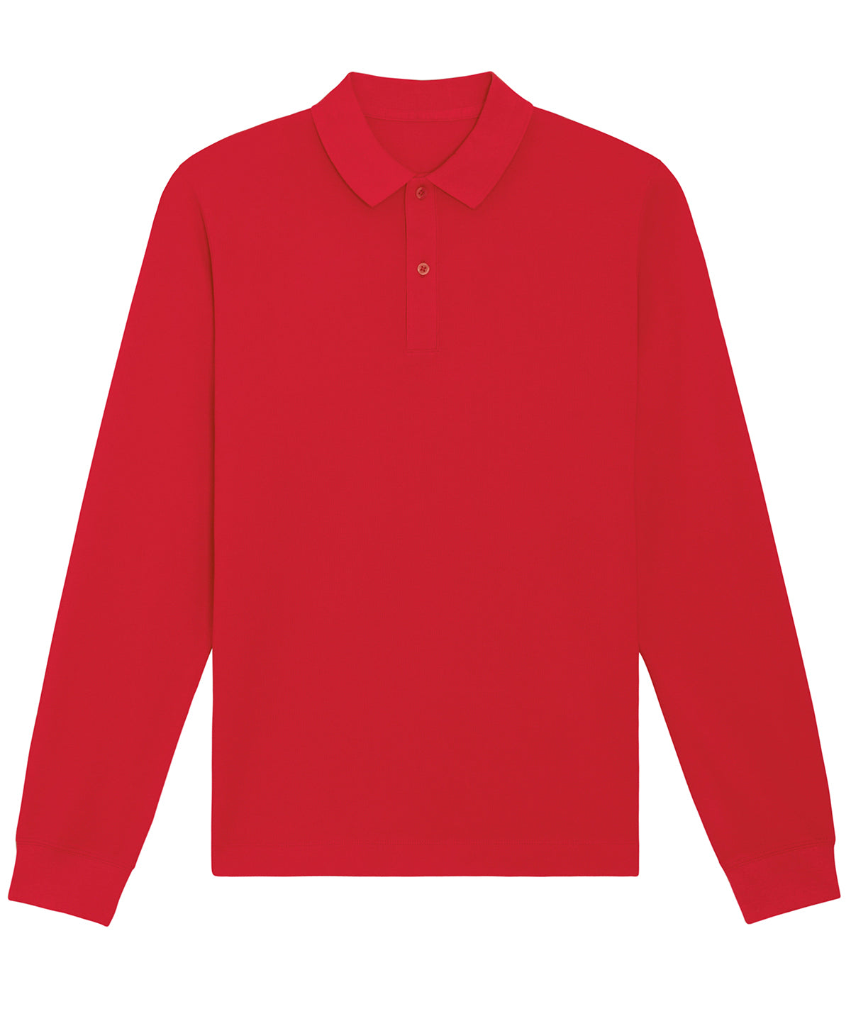 Stanley/Stella Prepster Long Sleeve Unisex Polo Red - XXS - Shirts