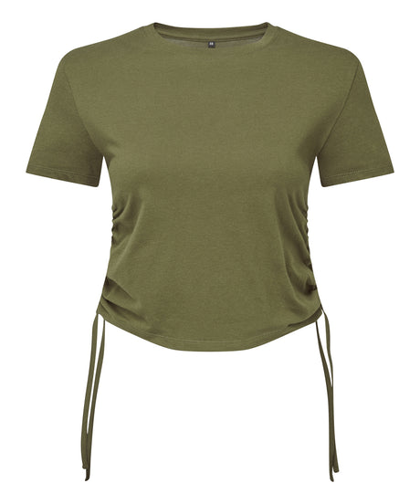TriDri Womens Ruched Crop Top