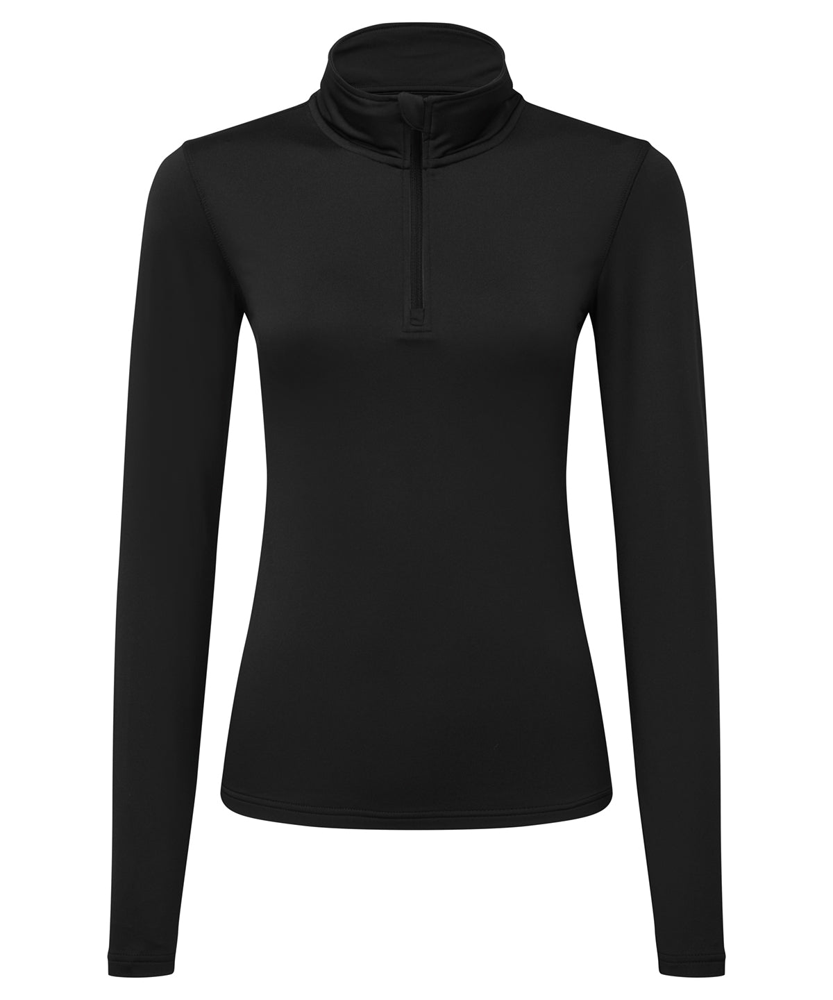 TriDri Women’s Recycled Long Sleeve Brushed Back ¼ Zip Top
