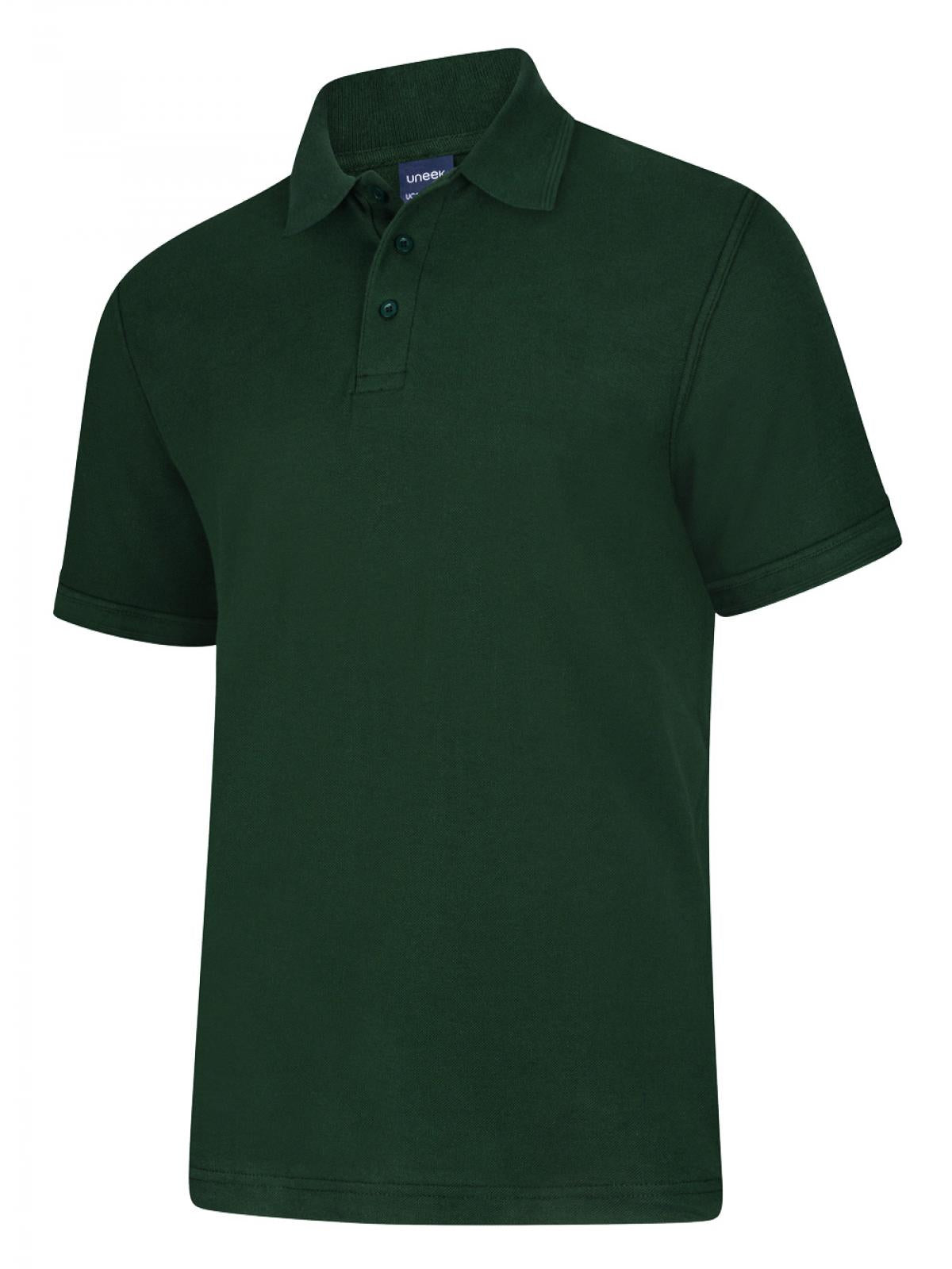 Uneek UC108 - Deluxe Polo Shirt Bottle Green - Shirts