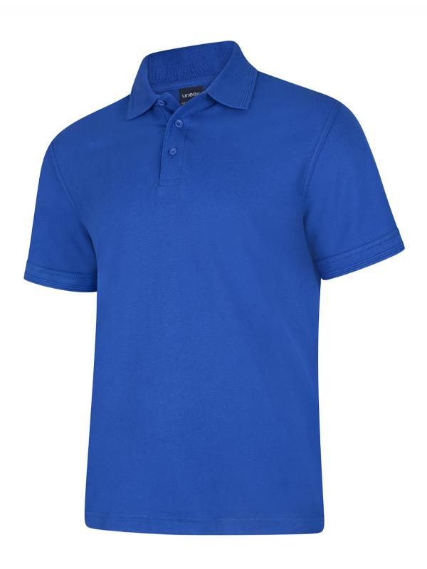 Uneek UC108 - Deluxe Polo Shirt Royal - XS - Shirts: Blue