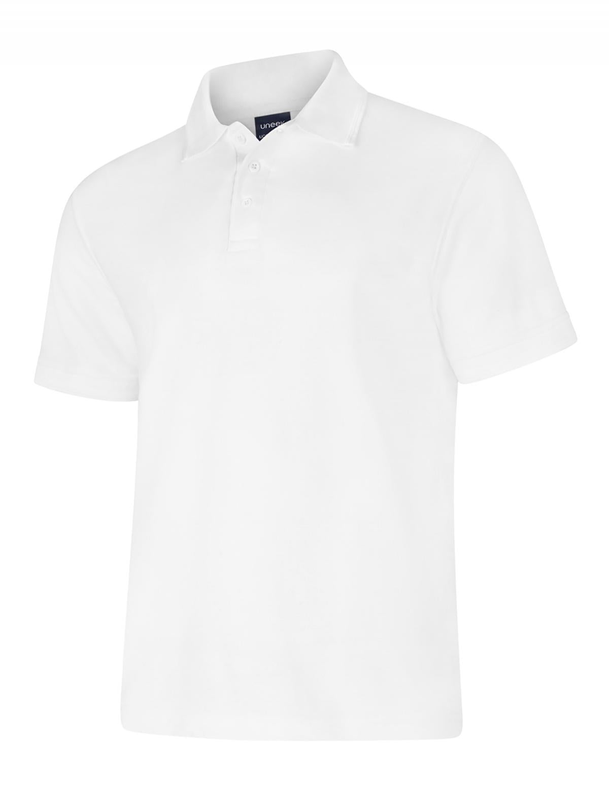 Uneek UC108 - Deluxe Polo Shirt White - Shirts