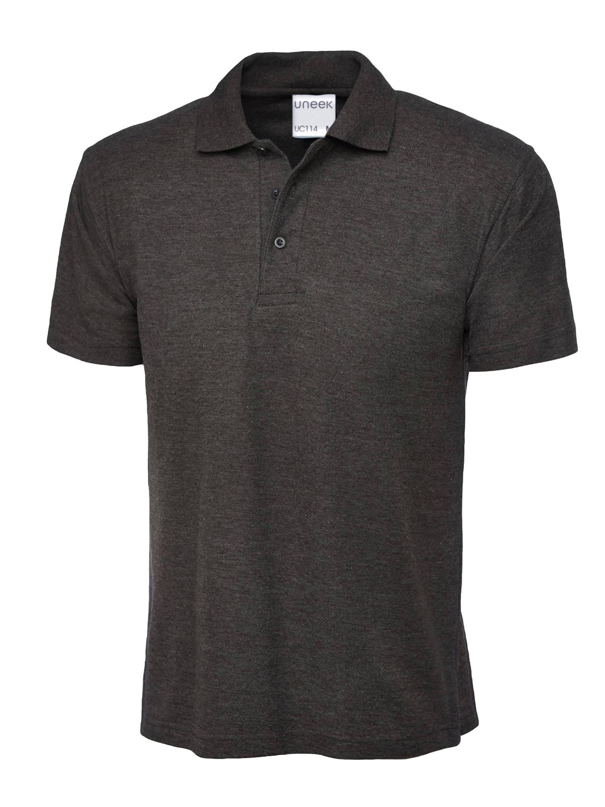 Uneek UC114 - Mens Ultra Cotton Polo Shirt Charcoal - Shirts: Gray