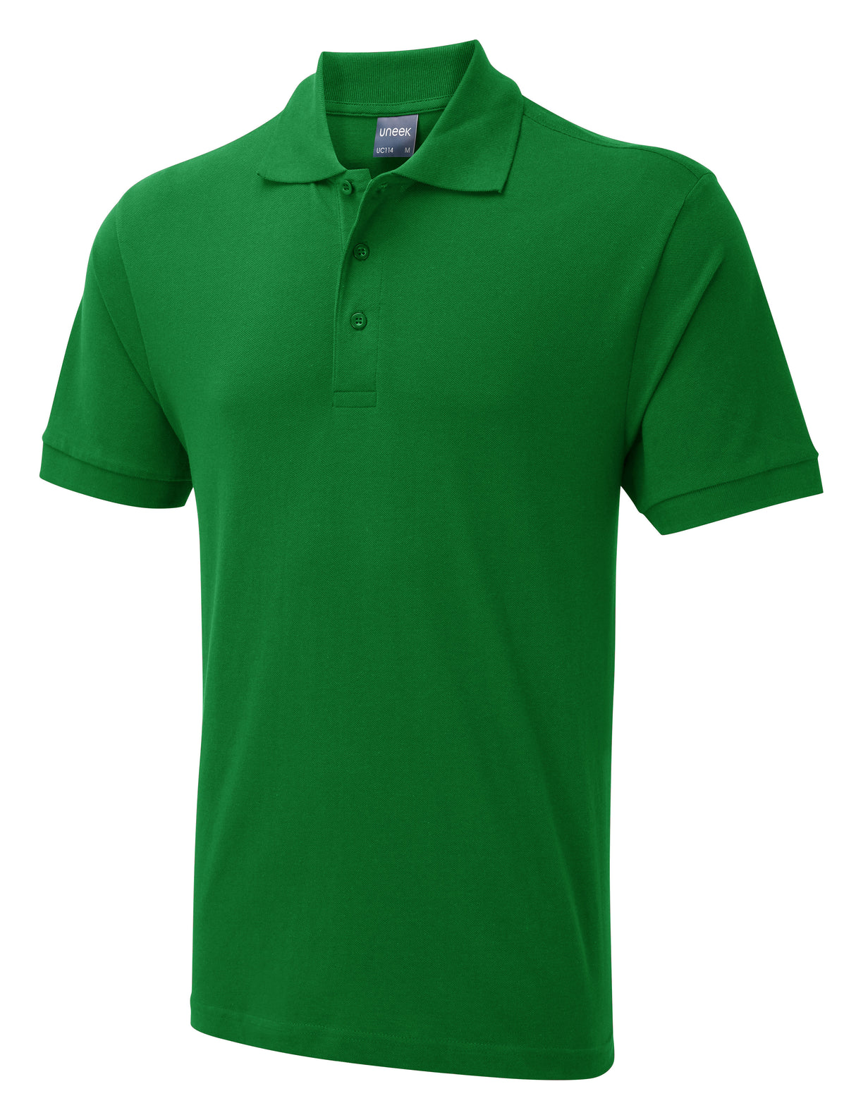 Uneek UC114 - Mens Ultra Cotton Polo Shirt Kelly Green - Shirts