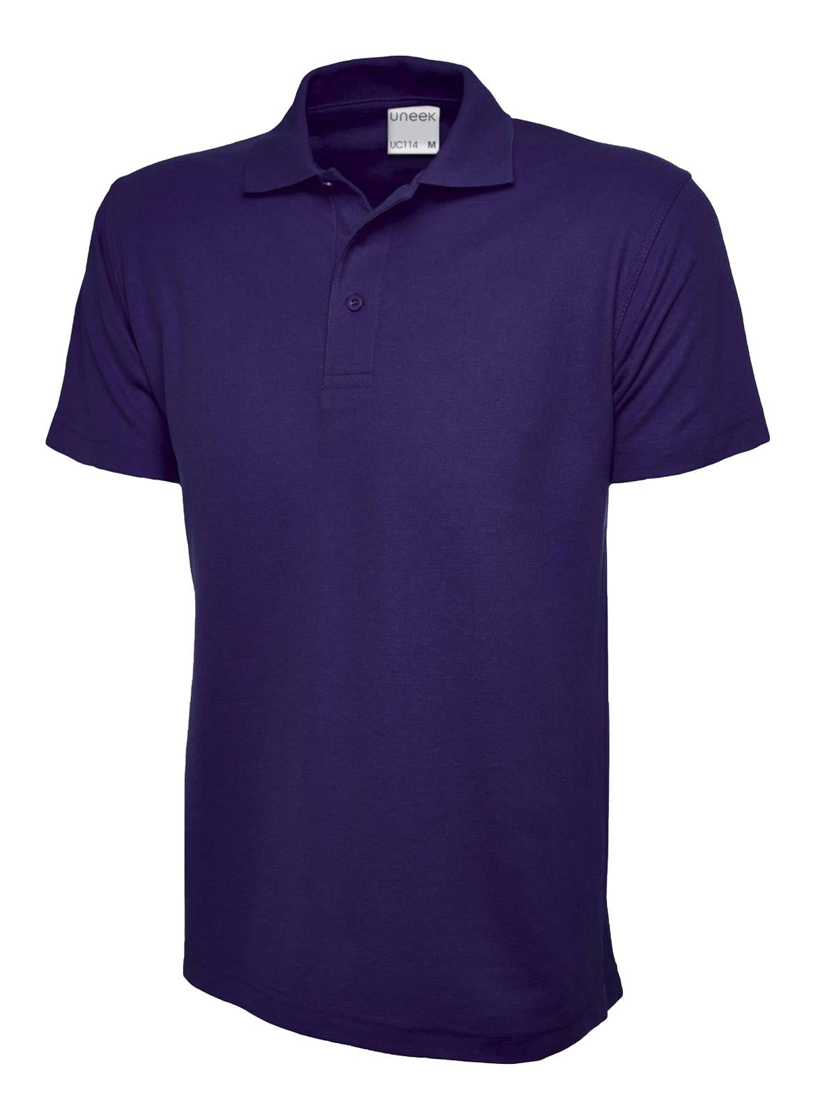 Uneek UC114 - Mens Ultra Cotton Polo Shirt Purple - Shirts