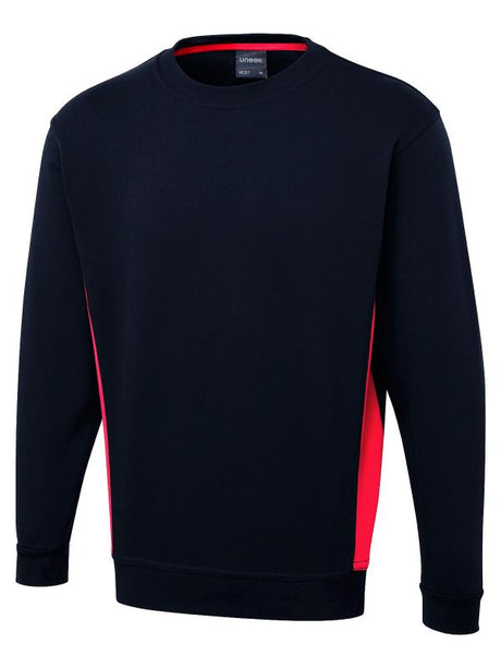 Uneek UC217 - Two Tone Crew New Sweatshirt