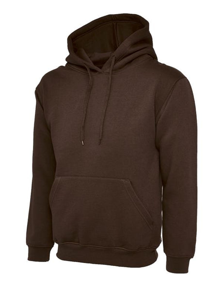 Uneek UC502 - Classic Hooded Sweatshirt  Brown