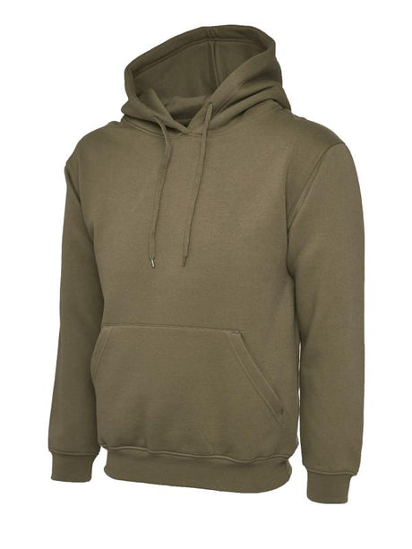 Uneek UC502 - Classic Hooded Sweatshirt  Military Green
