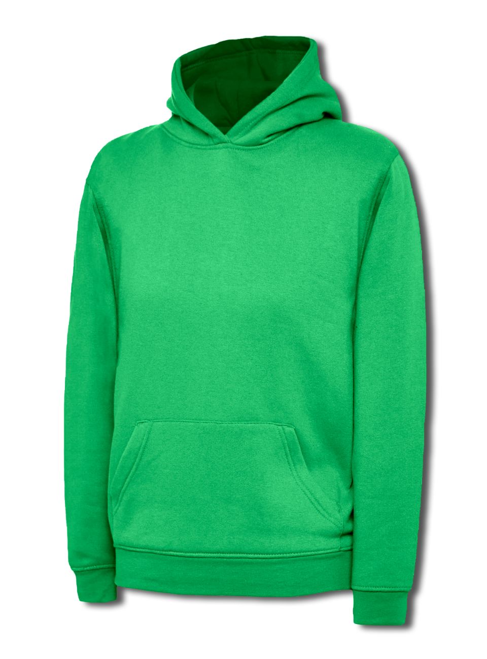 Uneek UC503 - Children’s Hooded Sweatshirt - Kelly Green / 11/13 Years - Hoodies: Yellow