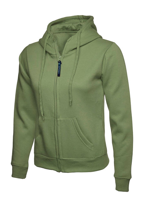 Uneek UC505 - Ladies Classic Full Zip Hooded Sweatshirt