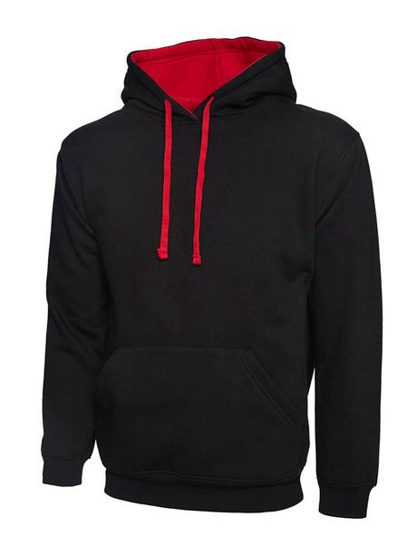 Uneek UC507 - Contrast Hooded Sweatshirt