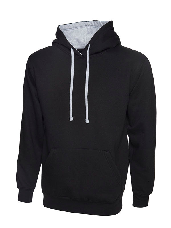 Uneek UC507 - Contrast Hooded Sweatshirt