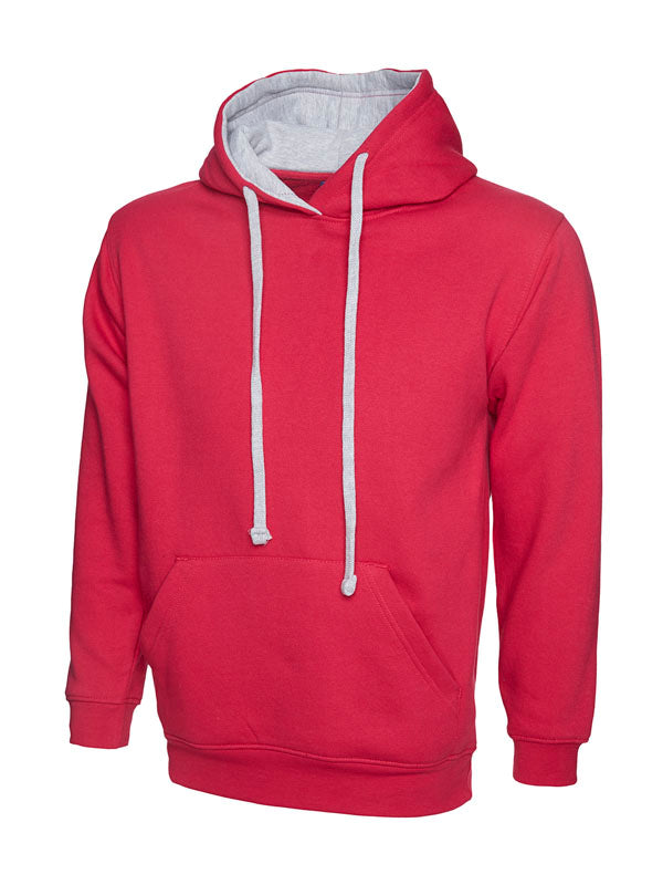 Uneek UC507 - Contrast Hooded Sweatshirt