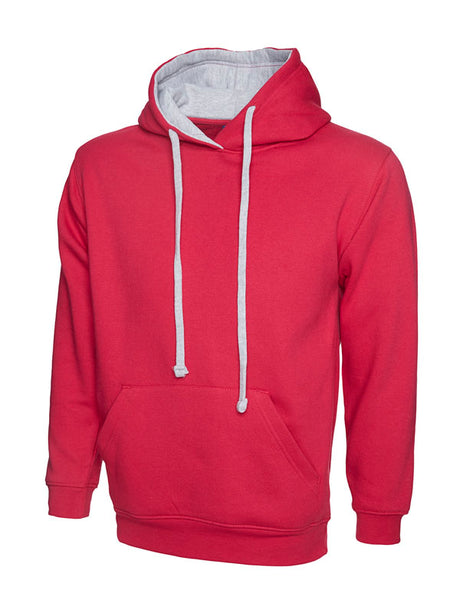 Uneek UC507 - Contrast Hooded Sweatshirt