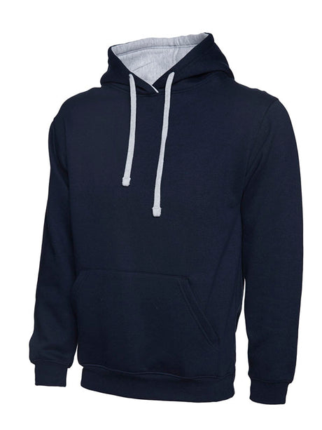 Uneek UC507 - Contrast Hooded Sweatshirt