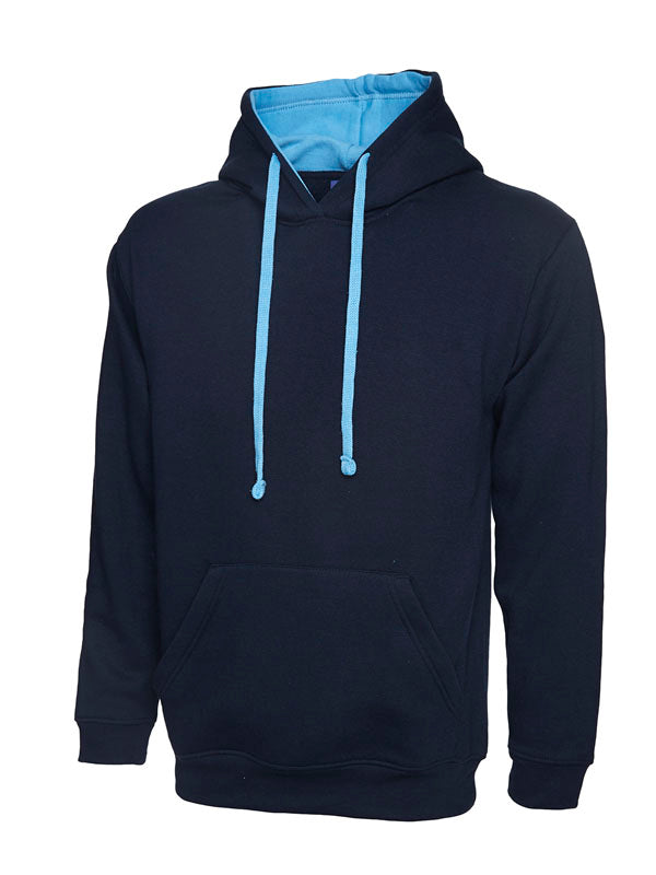 Uneek UC507 - Contrast Hooded Sweatshirt