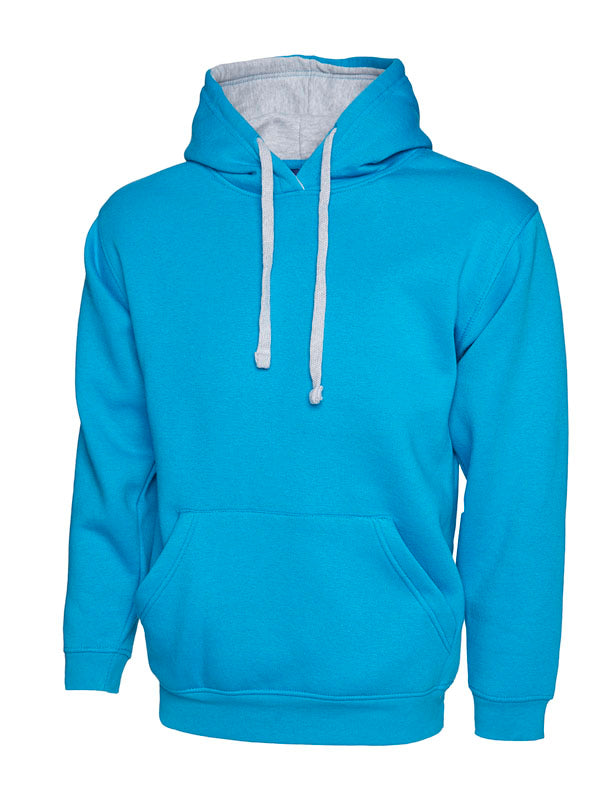 Uneek UC507 - Contrast Hooded Sweatshirt