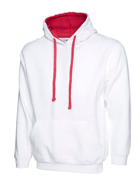 Uneek UC507 - Contrast Hooded Sweatshirt