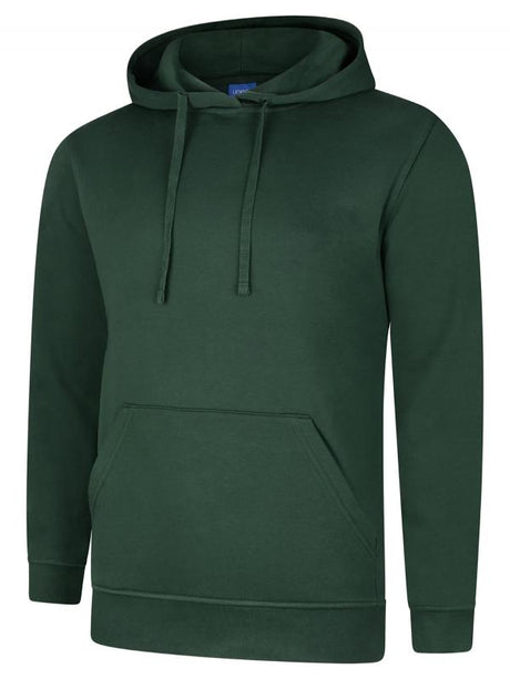 Uneek UC509 - Deluxe Hooded Sweatshirt Bottle Green