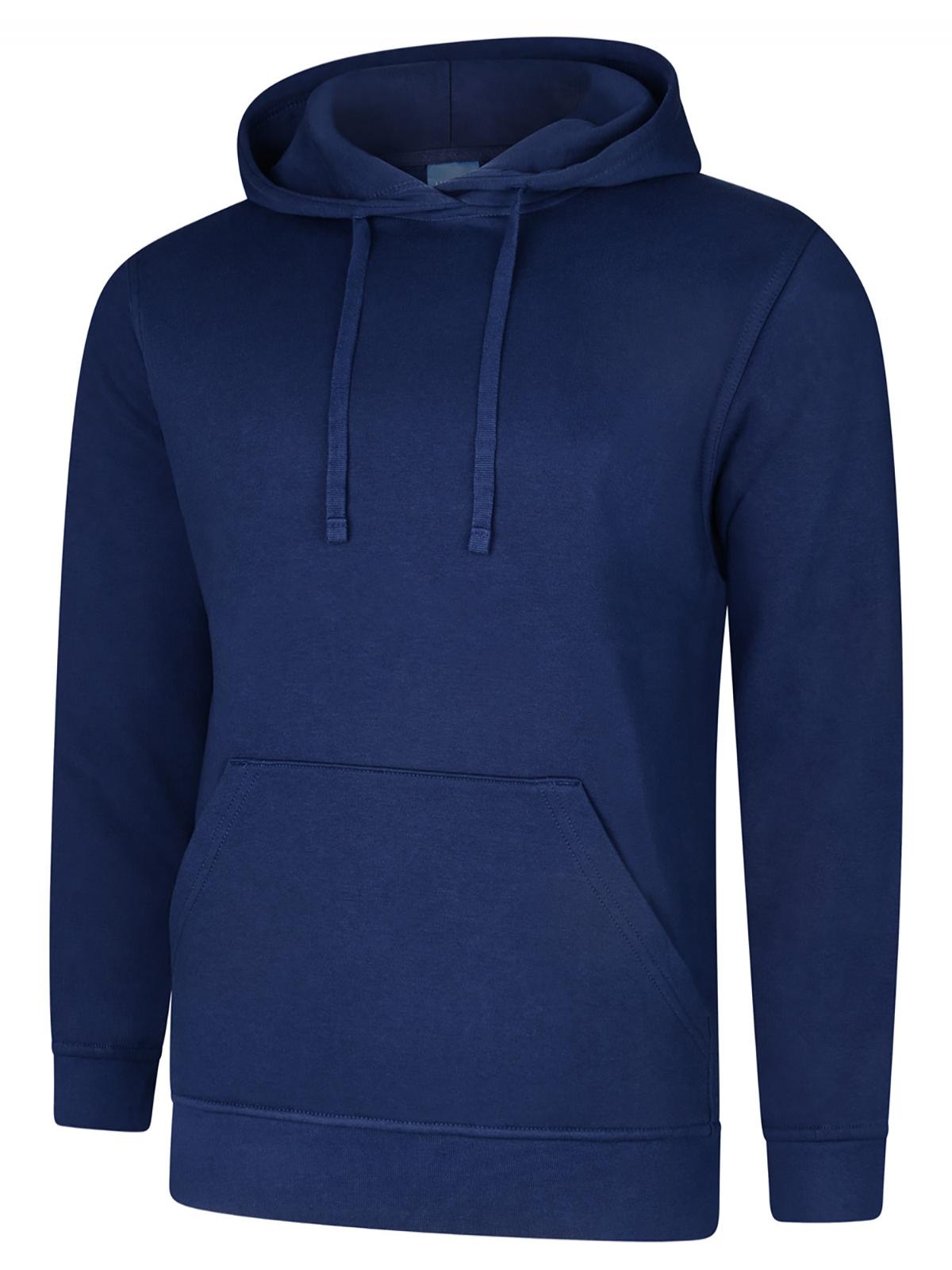 Uneek UC509 - Deluxe Hooded Sweatshirt - French Navy / XS - Hoodies: Yellow