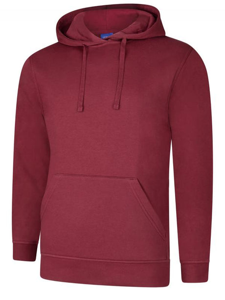 Uneek UC509 - Deluxe Hooded Sweatshirt Maroon