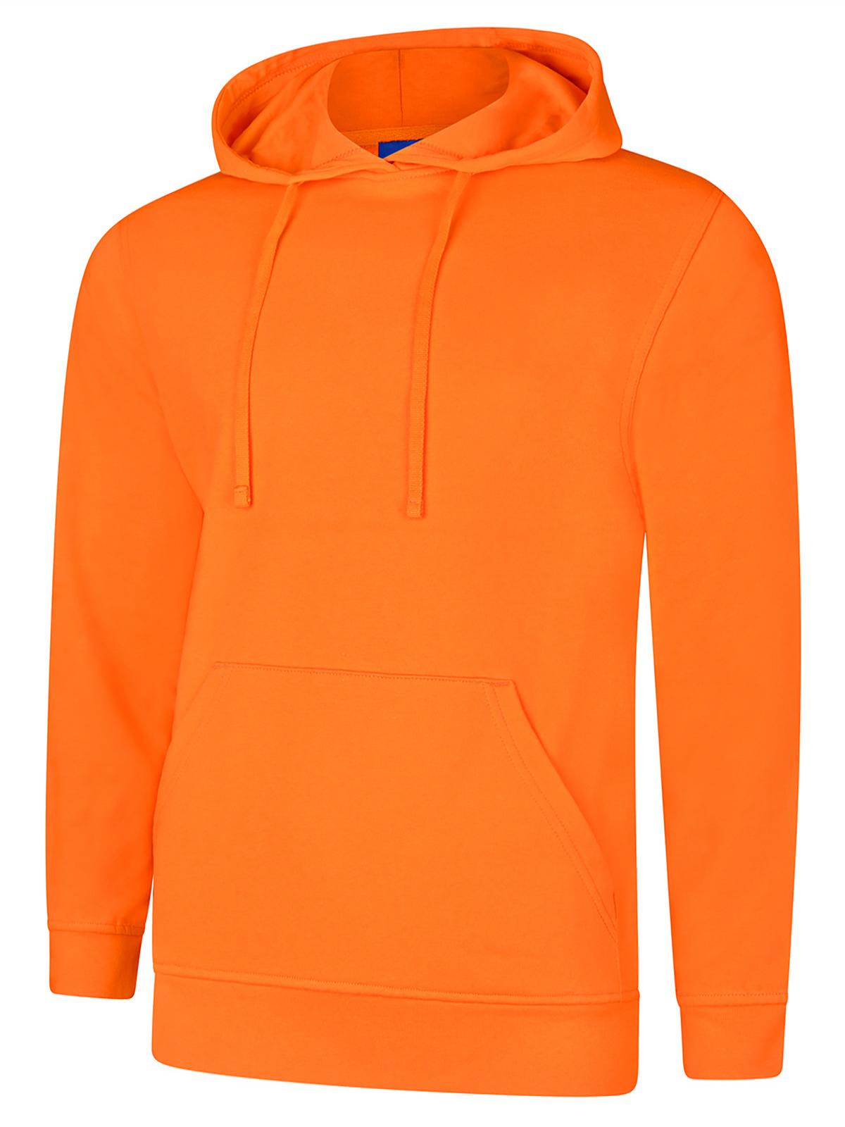 Uneek UC509 - Deluxe Hooded Sweatshirt - Orange / XS - Hoodies: Yellow