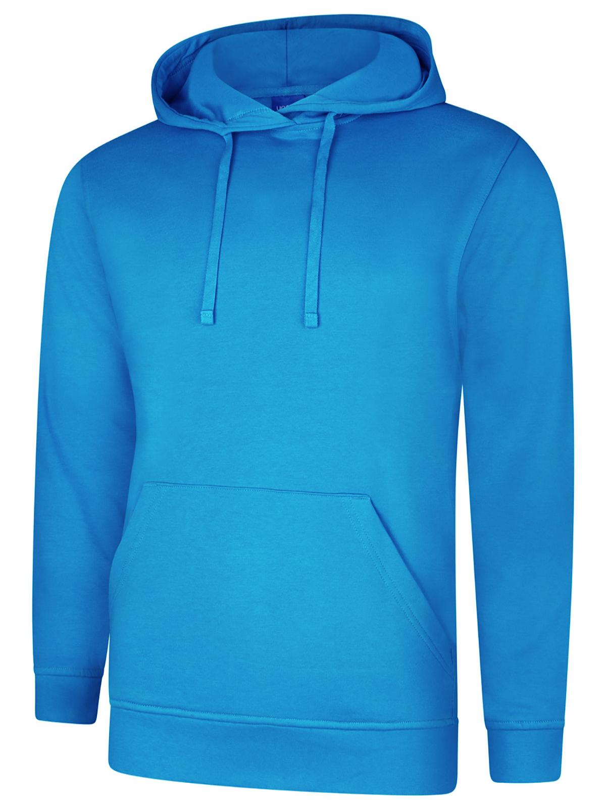 Uneek UC509 - Deluxe Hooded Sweatshirt - Reef Blue / XS - Hoodies: Yellow