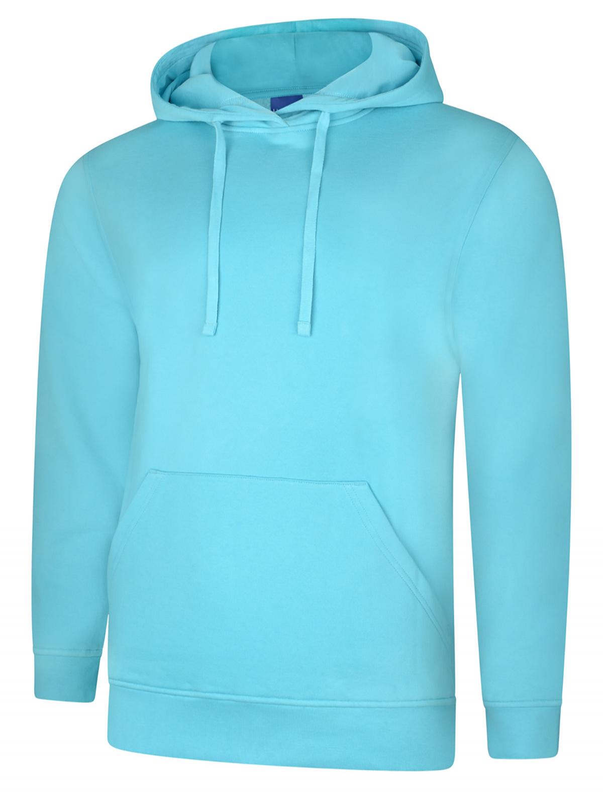 Uneek UC509 - Deluxe Hooded Sweatshirt - Turquoise / XS - Hoodies: Yellow