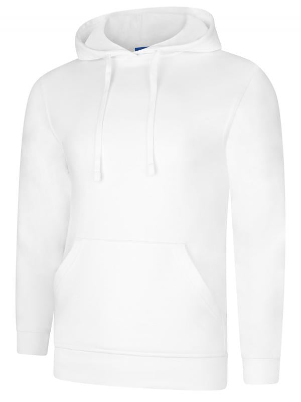 Uneek UC509 - Deluxe Hooded Sweatshirt White