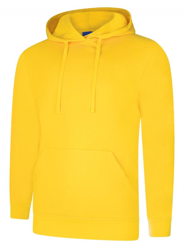 Uneek UC509 - Deluxe Hooded Sweatshirt - Yellow / XS - Hoodies