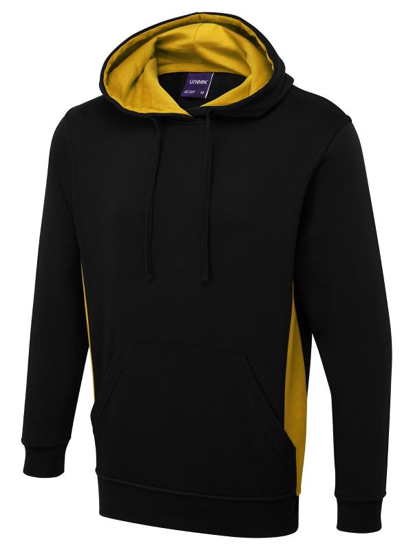 Uneek UC517 - Two Tone Hooded Sweatshirt